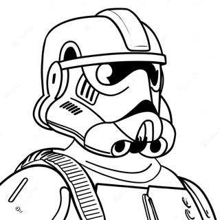 Furchtloser Scout Trooper Ausmalbild 53599-44678