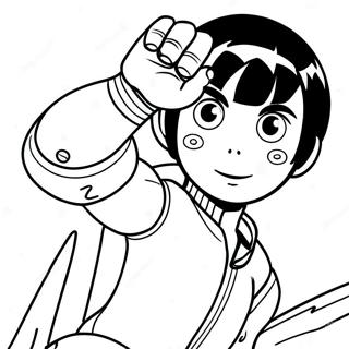 Rock Lee Ausmalbilder