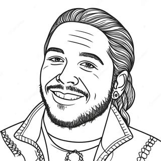 Post Malone Ausmalbild 53838-44861