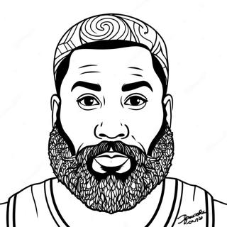 James Harden Ausmalbild 53898-44909