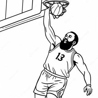 James Harden Beim Dunking Ausmalbild 53899-44917