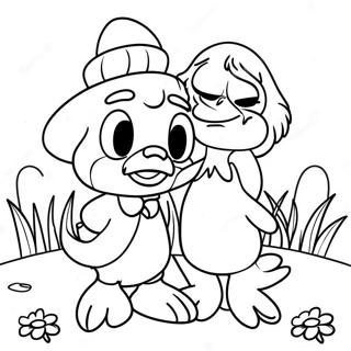 Donald Und Daisy Ausmalbilder