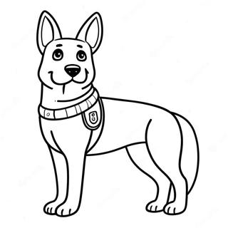 Polizeihund Ausmalbilder