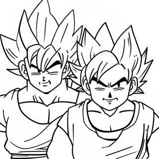 Goku Und Gohan Ausmalbild 53958-44957