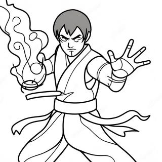 Zuko Mit Feuerbandigungsfahigkeiten Ausmalbild 54181-45121