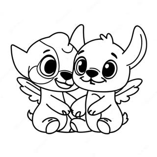 Stitch Und Angel Ausmalbild 541-431