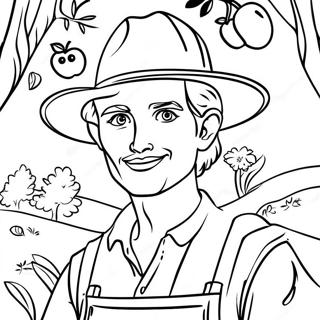 Johnny Appleseed Ausmalbilder