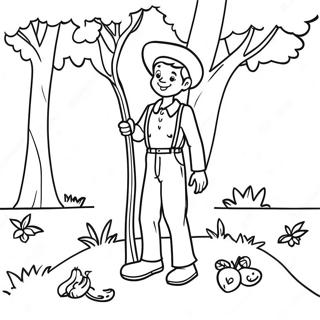 Johnny Appleseed Ausmalbilder