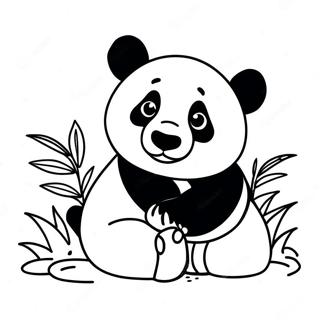 Verspielter Panda Wwf Ausmalbild 54742-45563