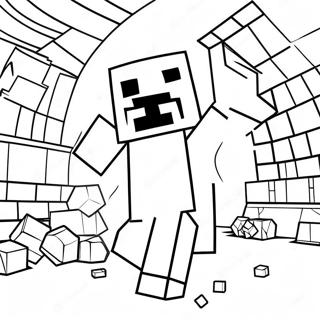 Cooles Minecraft Ausmalbild 54751-45570