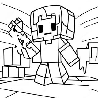 Cooles Minecraft Ausmalbild 54751-45572