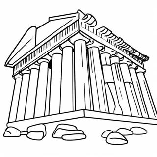 Antikes Parthenon Ausmalbild 54822-45625