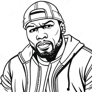 50 Cent Ausmalbild 54831-45636