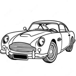 Klassisches James Bond Auto Ausmalbild 54992-45762