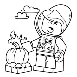 Lego Halloween Ausmalbild 55121-45862