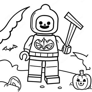 Lego Halloween Ausmalbild 55121-45863