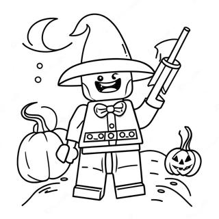 Lego Halloween Ausmalbild 55121-45864