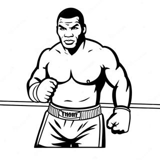 Mike Tyson Im Ring Ausmalbild 55232-45961