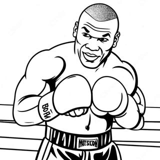 Mike Tyson Im Ring Ausmalbild 55232-45962