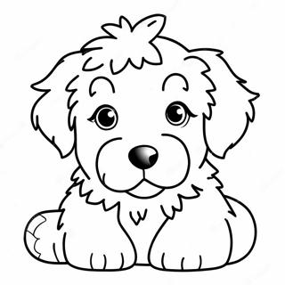 Niedlicher Aussiedoodle Welpen Ausmalbild 55262-45981