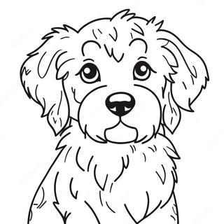 Niedlicher Aussiedoodle Welpen Ausmalbild 55262-45982