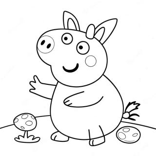 Peppa Wutz Osterhase Ausmalbild 55411-46086