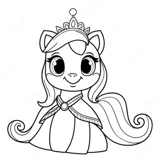 Prinzessin Cadence In Einem Funkelnden Kleid Ausmalbild 55492-46156