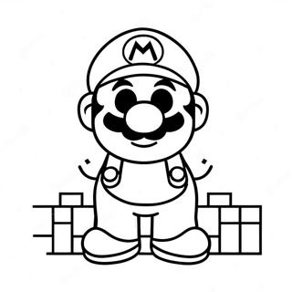 8 Bit Mario Ausmalbilder