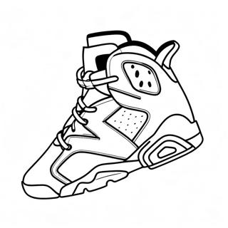 Jordan 6 Umriss Ausmalbilder