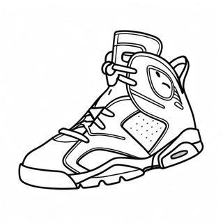 Stylische Jordan 6 Sneakers Ausmalbild 55672-46300