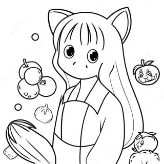 Fruits Basket Anime Ausmalbilder