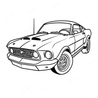 Mustang Rennwagen Ausmalbild 55901-46483