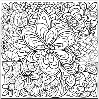 Buntes Talavera Fliesenmuster Ausmalbild 56022-46577