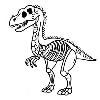 Rontgen Dinosaurier Skelett Ausmalbild 56122-46659