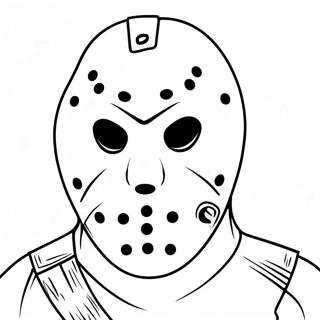 Jason Voorhees Ikonische Maske Ausmalbild 56191-46714