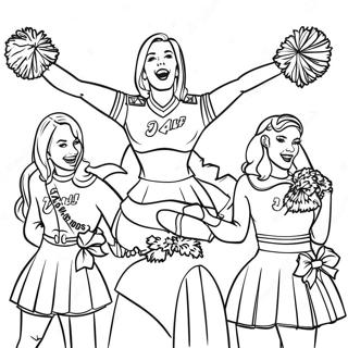 Washington Commanders Cheerleader Ausmalbild 56202-46725