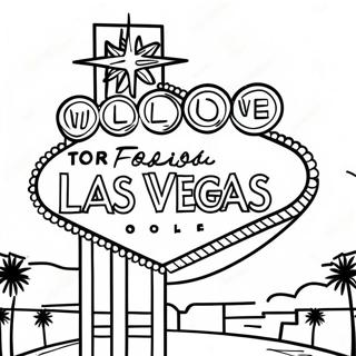 Helle Neonlichter Las Vegas Ausmalbild 56242-46774