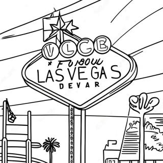 Helle Neonlichter Las Vegas Ausmalbild 56242-46776