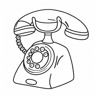 Niedliches Cartoon Telefon Ausmalbild 56312-46814