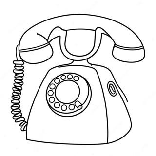 Niedliches Cartoon Telefon Ausmalbild 56312-46816