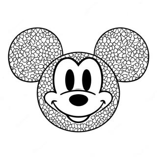 Glitzernde Mickey Ohren Ausmalbild 56372-46858