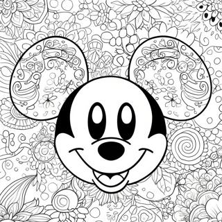 Glitzernde Mickey Ohren Ausmalbild 56372-46859