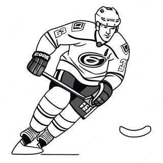 Carolina Hurricanes Spieler Beim Schlittschuhlaufen Ausmalbild 56542-46998