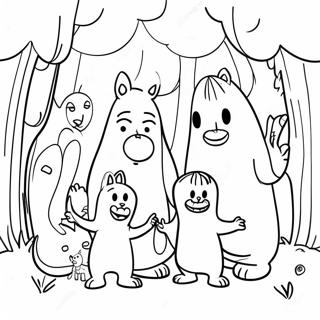 Moomin Familienabenteuer Ausmalbild 56622-47063