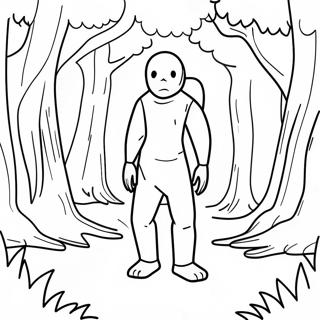 Scp 096 In Einem Dunklen Wald Ausmalbild 56632-47065