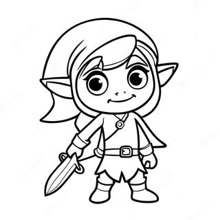 Abenteuerlicher Toon Link Ausmalbild 56652-47081