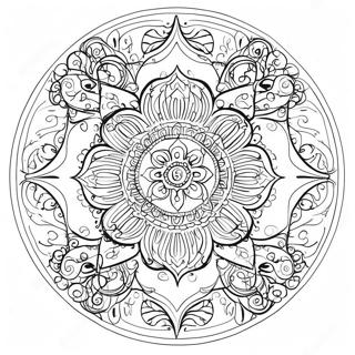 Erleuchtung Spirituelles Mandala Ausmalbild 56671-47095