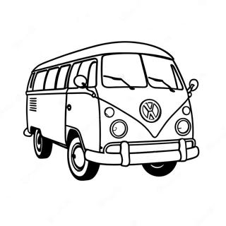 Vintage Volkswagen Bus Ausmalbild 56742-47163