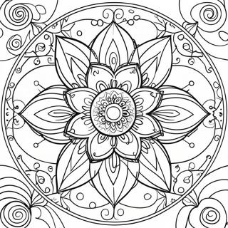 Lotusblumen Mandala Ausmalbild 56951-47319