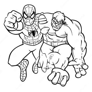 Spiderman Und Hulk Ausmalbild 56961-47330